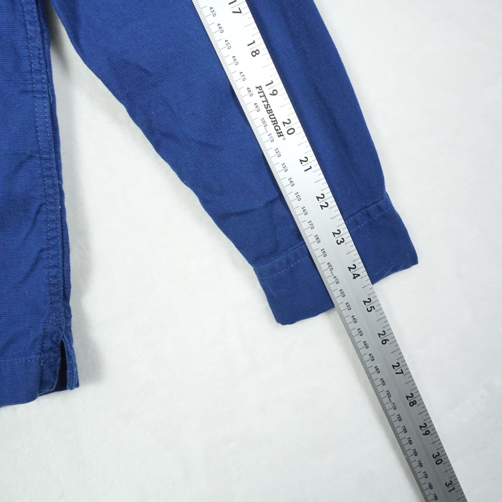 Farah Overshirt Men's Size‎ Small Blue Button Up Organic Cotton Workwear Style - Picture 8 of 8